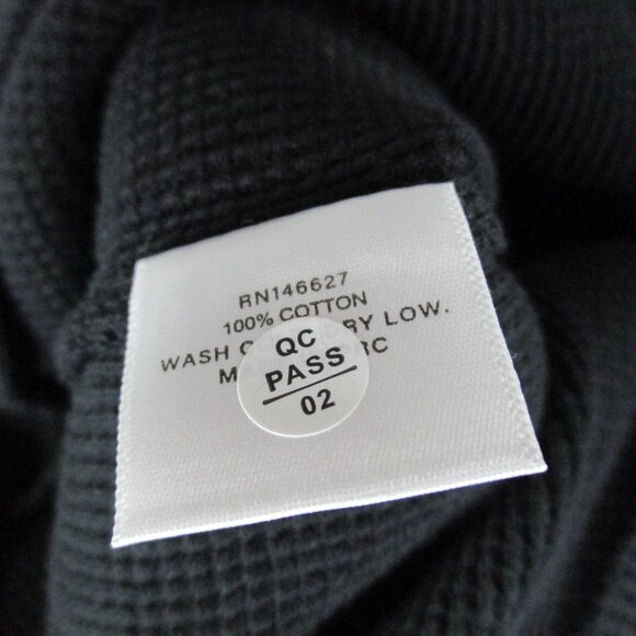 G59 Records Shirt Mens Medium Black Thermal Waffle Knit CrewLogo Suicideboys - Picture 6 of 10